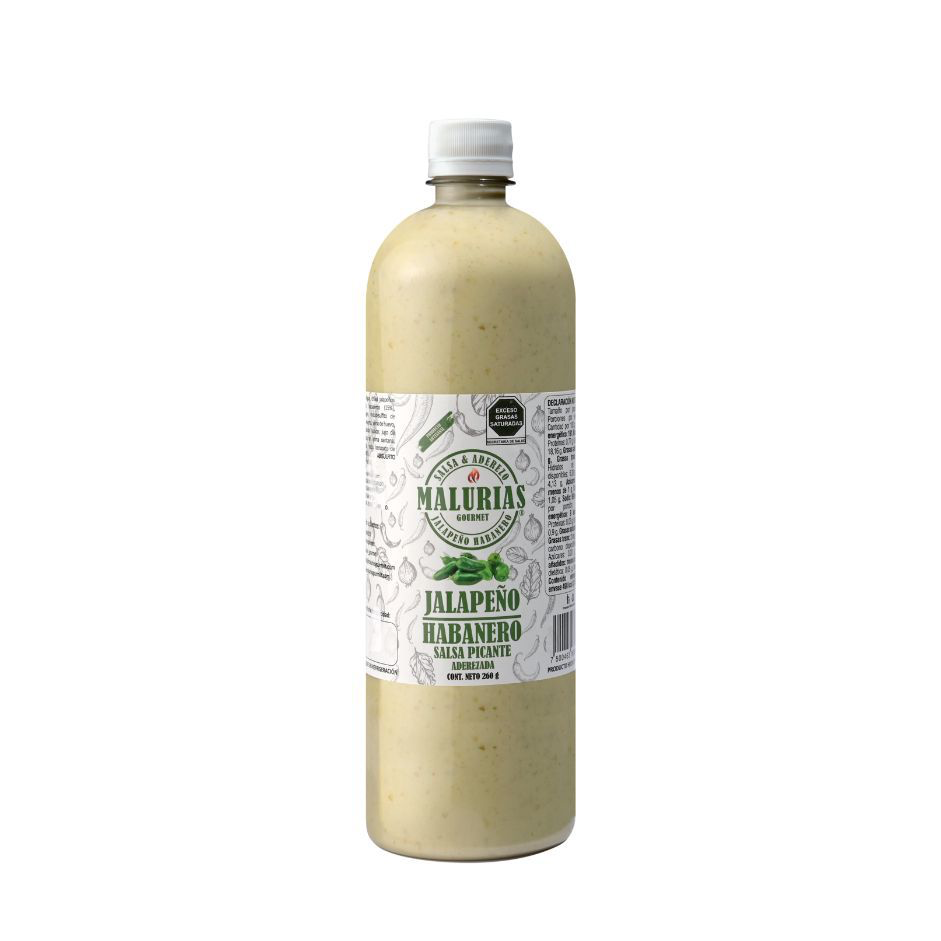 Salsa de Jalapeño con Habanero Verde y Toque de Aderezo